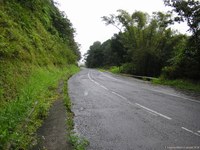Route des Mamelles, RD 23 (Guadeloupe), après plusieurs mois de travaux