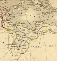 Carte de la Libye vers 1840