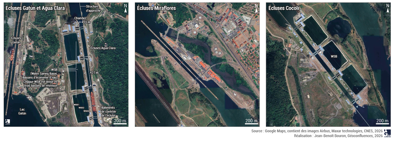 3 écluses