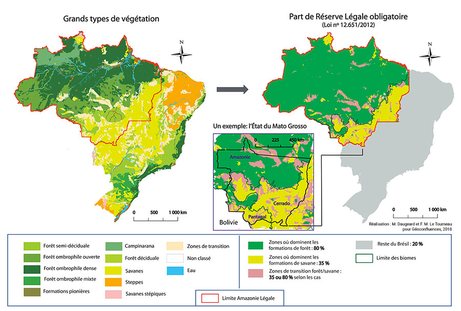 Marion Daugeard, Michel-François Le Tourneau — réserve légale et déforestation au brésil