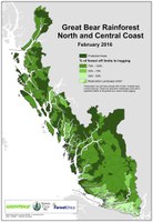 Vision cartographique environnementaliste de la Great Bear Rainforest (Canada)