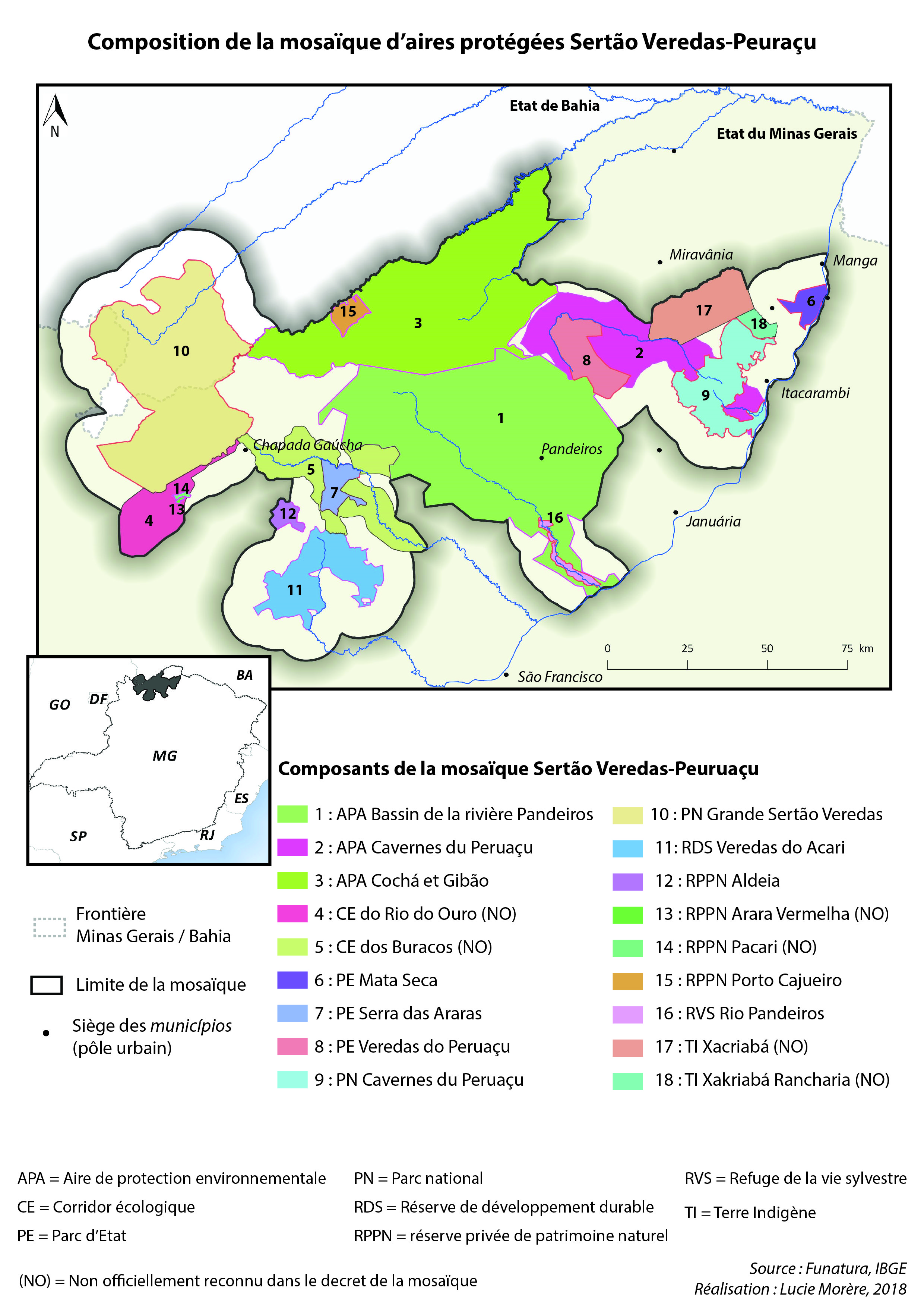 Figure 11 Carte de la mosaique Sertao Veredas Peruaçu 01
