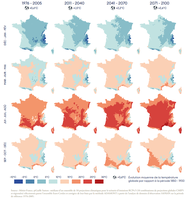 Températures saisonnières et réchauffement climatique en France