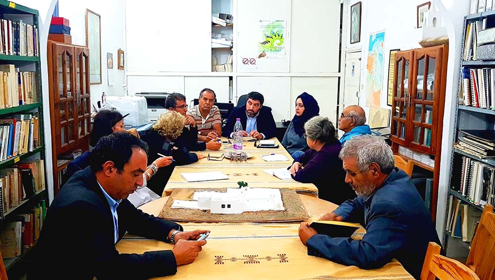 Réunion du comité de pilotage avec les architectes engagés par l’Institut national du patrimoine (Tunisie)