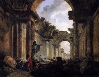 Un exemple d'esthétique de la ruine chez les peintres préromantiques (fin XVIIIe siècle)