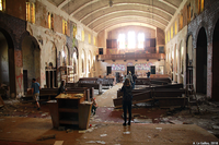 Église abandonnée St. Margaret Mary (intérieur) (Détroit, États-Unis)