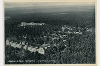 Carte postale représentant le sanatorium de Beelitz dans les années 1940 (Allemagne)
