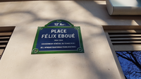 Une autre contextualisation du nom de Félix Éboué, sur la place du même nom