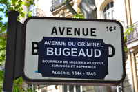 Recontextualisation sauvage de l’avenue Bugeaud, en écho aux tragiques évènements des « enfumades », perpétrés en Algérie en 1845