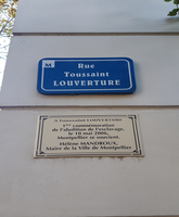 La rue Toussaint Louverture à Montpellier, une figure encore peu présente dans le récit national français