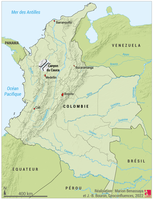Localisation du canyon du Cauca (Colombie)