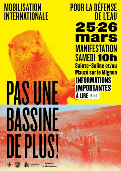 Affiche manifestation Sainte Soline mégabassines