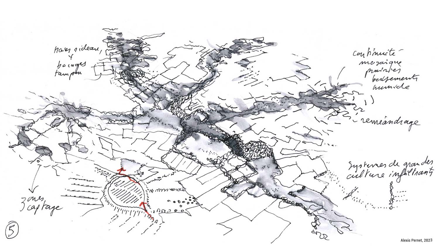 Alexis Pernet paysage éponge eau