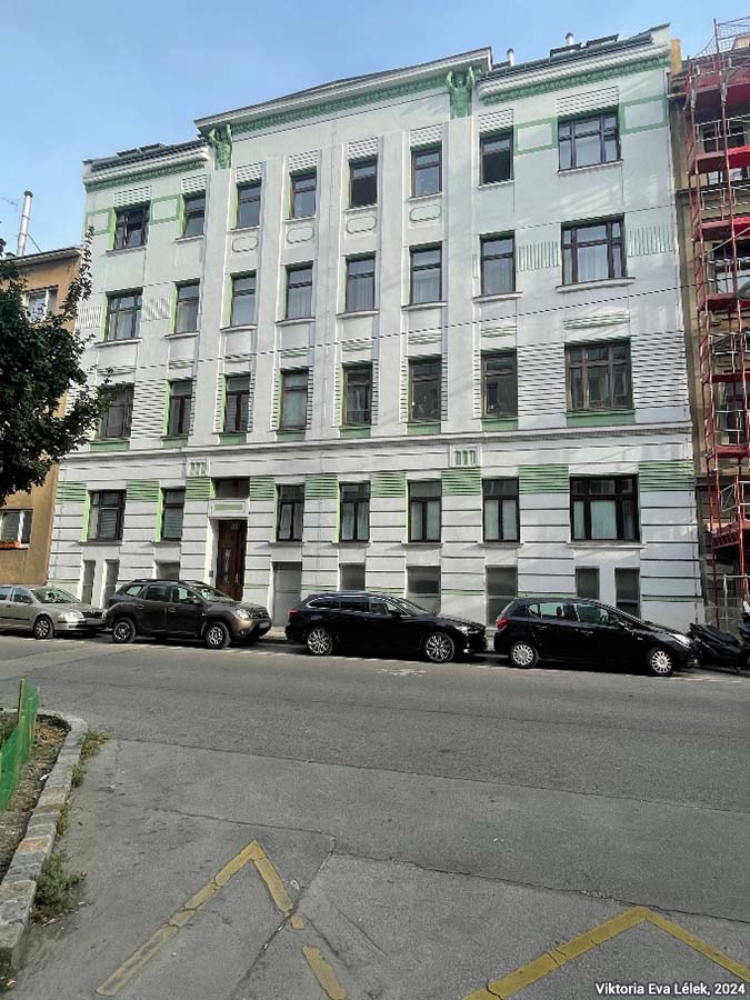 Pillergasse 11, XVe arrondissement, vue de la façade (Vienne, Autriche)