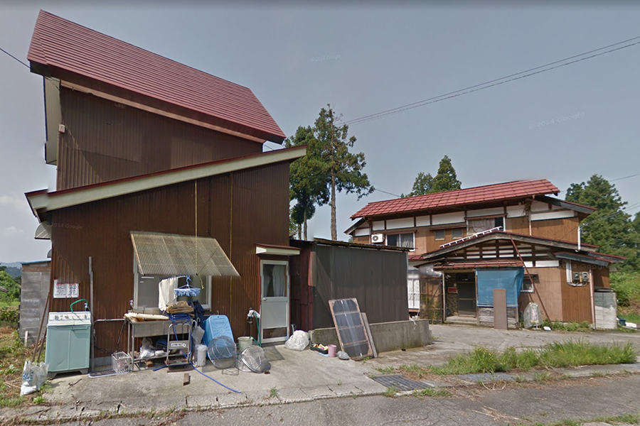 Vue d'une demeure à Echigo Tsumari (Japon)