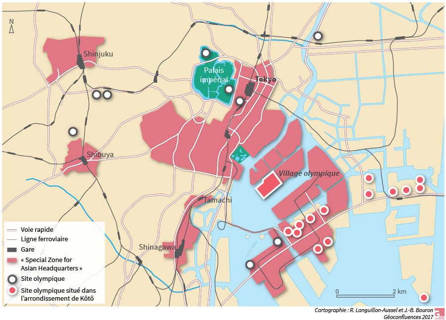 Raphaël Languillon-Aussel – Village olympique Tokyo carte plan