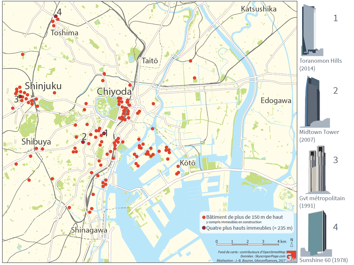 Raphaël Languillon-Aussel — verticalité carte immeubles à Tokyo