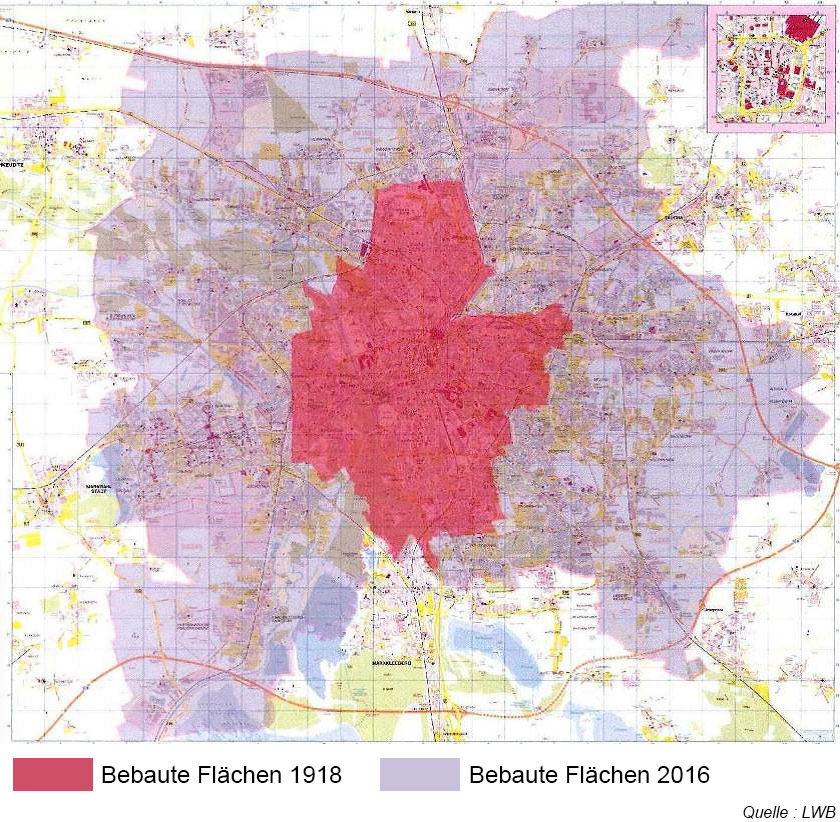 carte Leipzig perte population mais etalement urbain