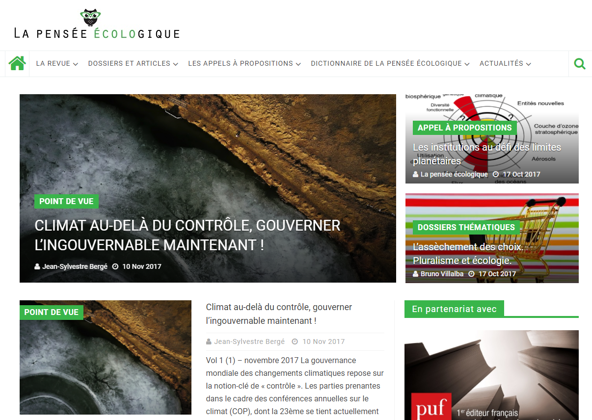pensee ecologique