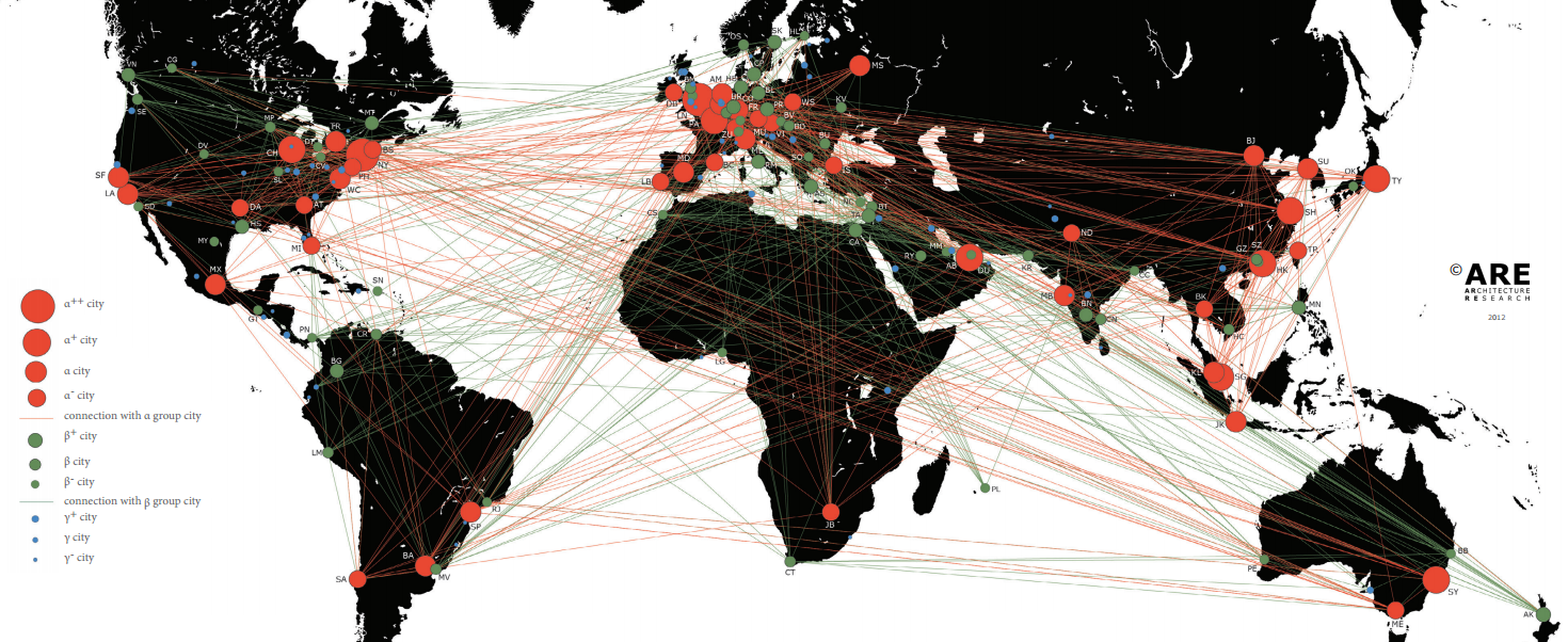 villes mondiales 2010 GaWC