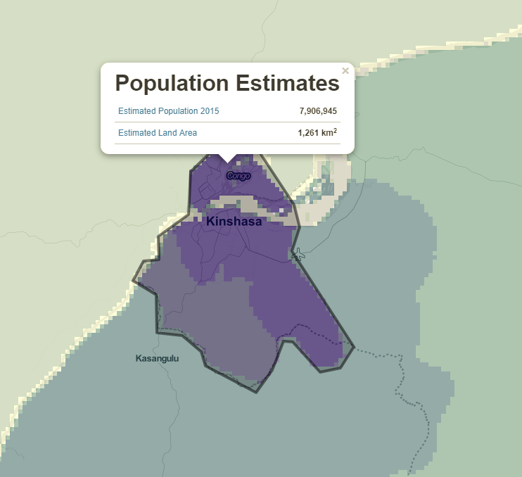 nasa population kinshasa