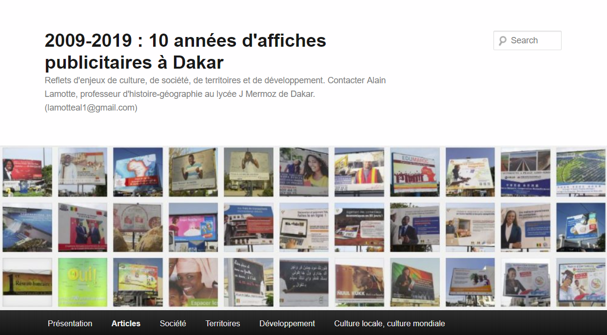 10 années d'affiches au Sénégal