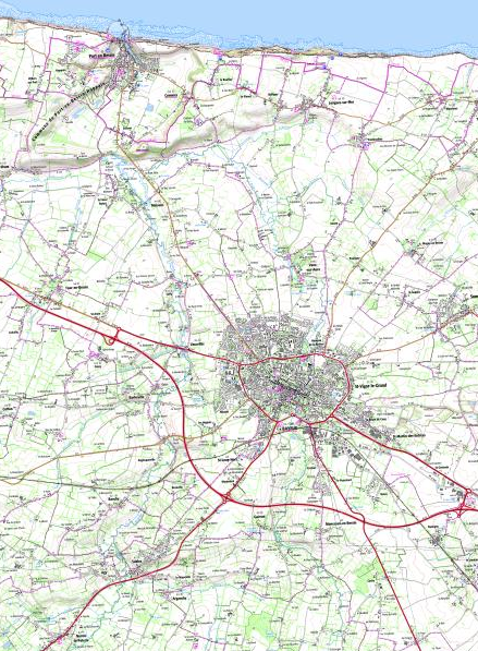 sujet Lyon Bayeux carte