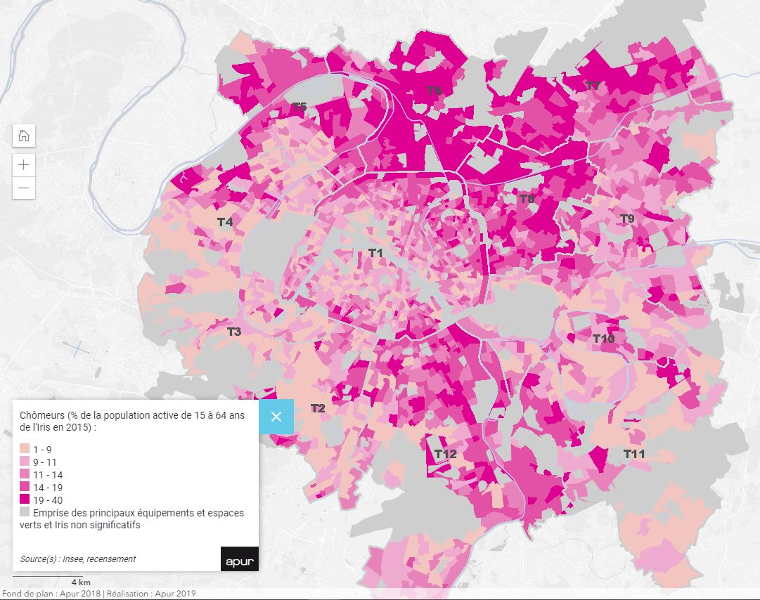 IDF chômeurs grand paris