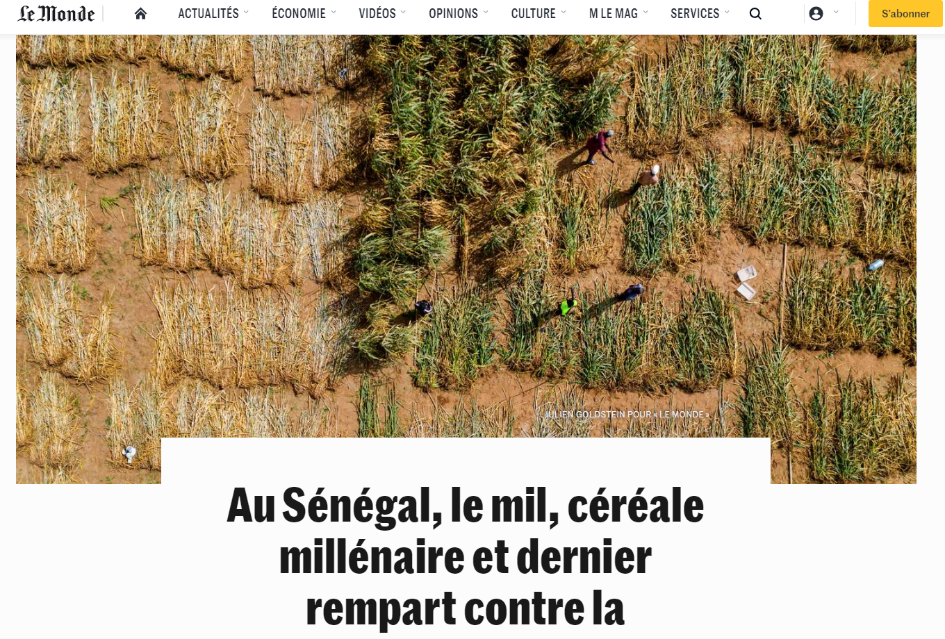 le monde manger demain