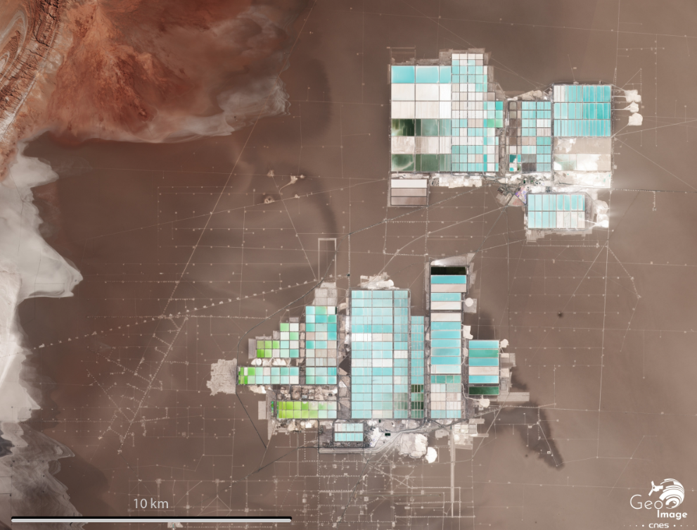 Mines de lithium dans le désert d'Atacama