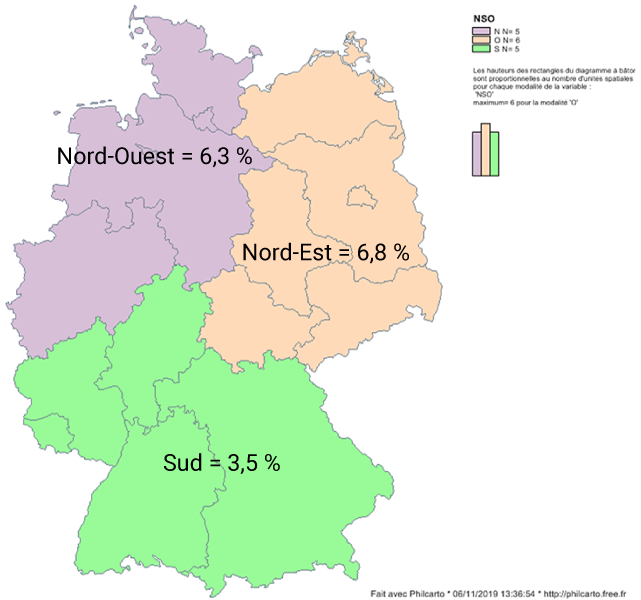 Taux de chômage en Allemagne carte