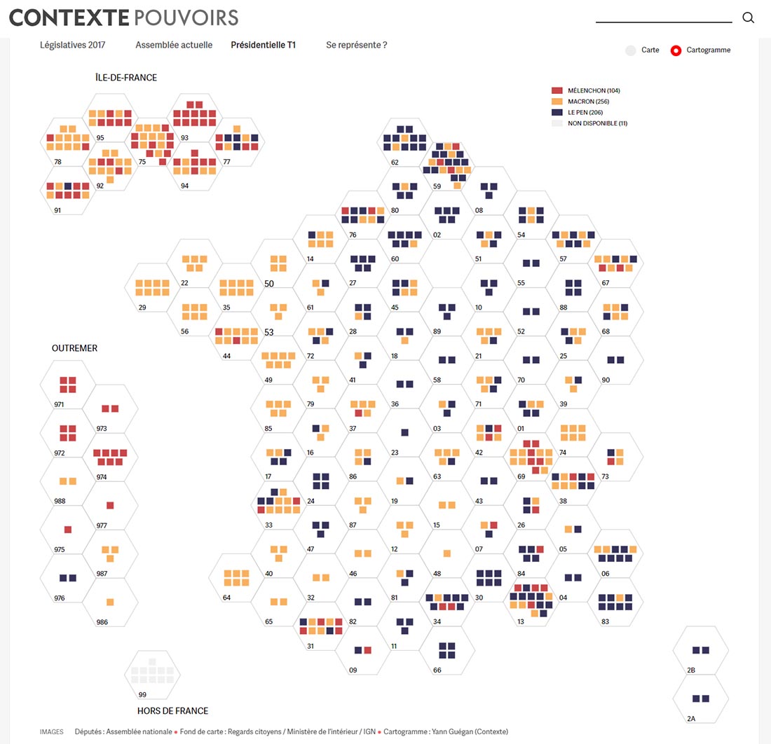 france 1er tour presidentielle par circo