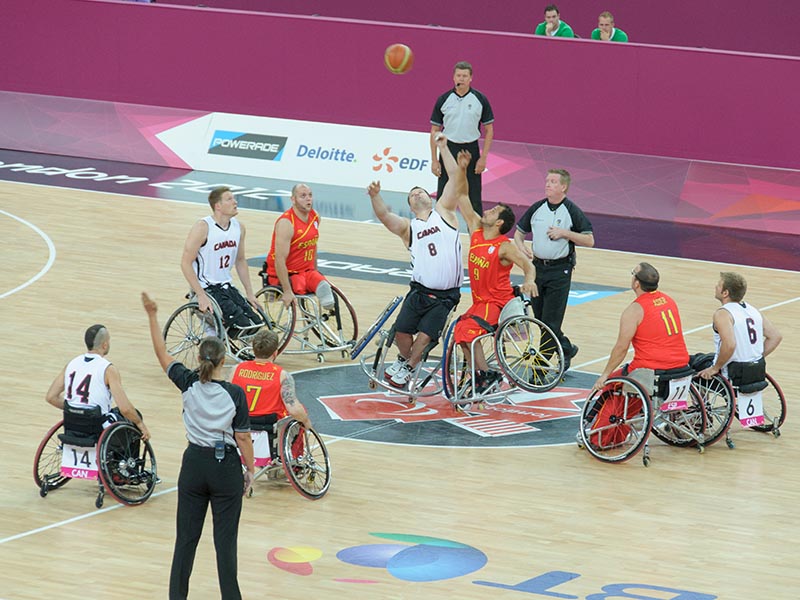 match de basket paralympique en 2012