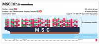 Le MSC Irina, le plus grand porte-conteneurs du monde (en 2024)