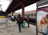 Quai de gare, Chambéry (Auvergne-Rhône-Alpes)