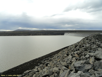 Le barrage hydroélectrique de Kárahnjúkar et le réservoir de Hálslón (Islande)